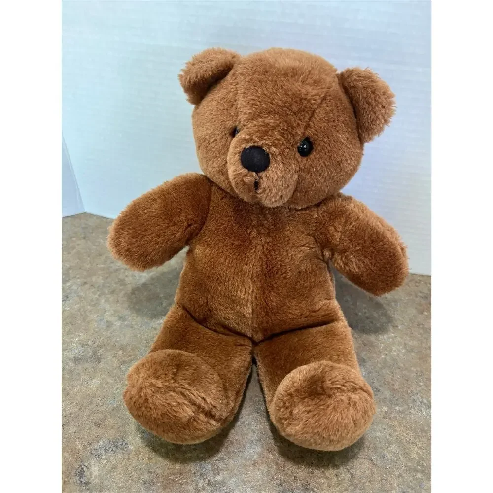 Vintage DAKIN 1985 chololate brown stuffed teddy bear 13